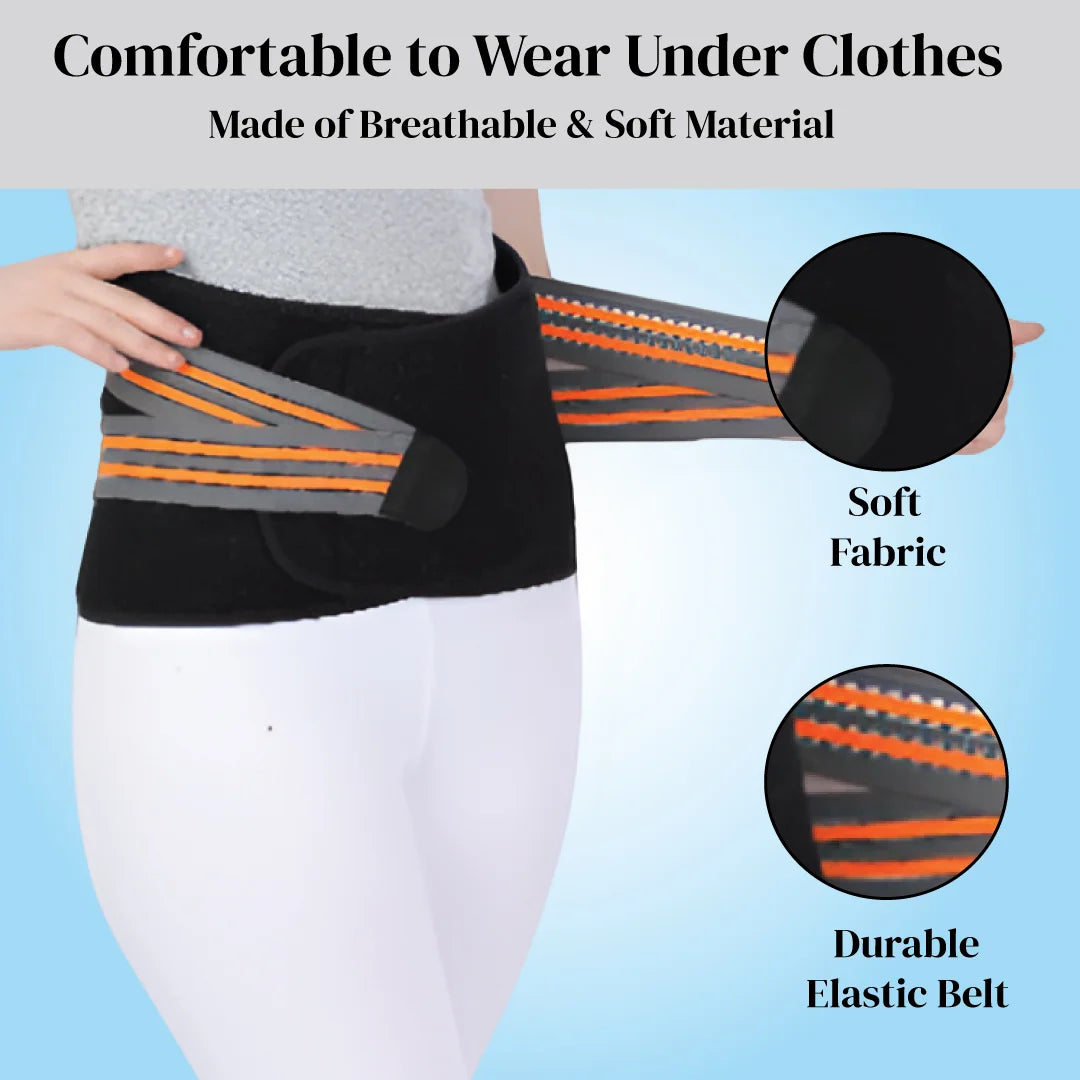 easy to wear soft fabric back support belt for posture universal size jsb bs02
