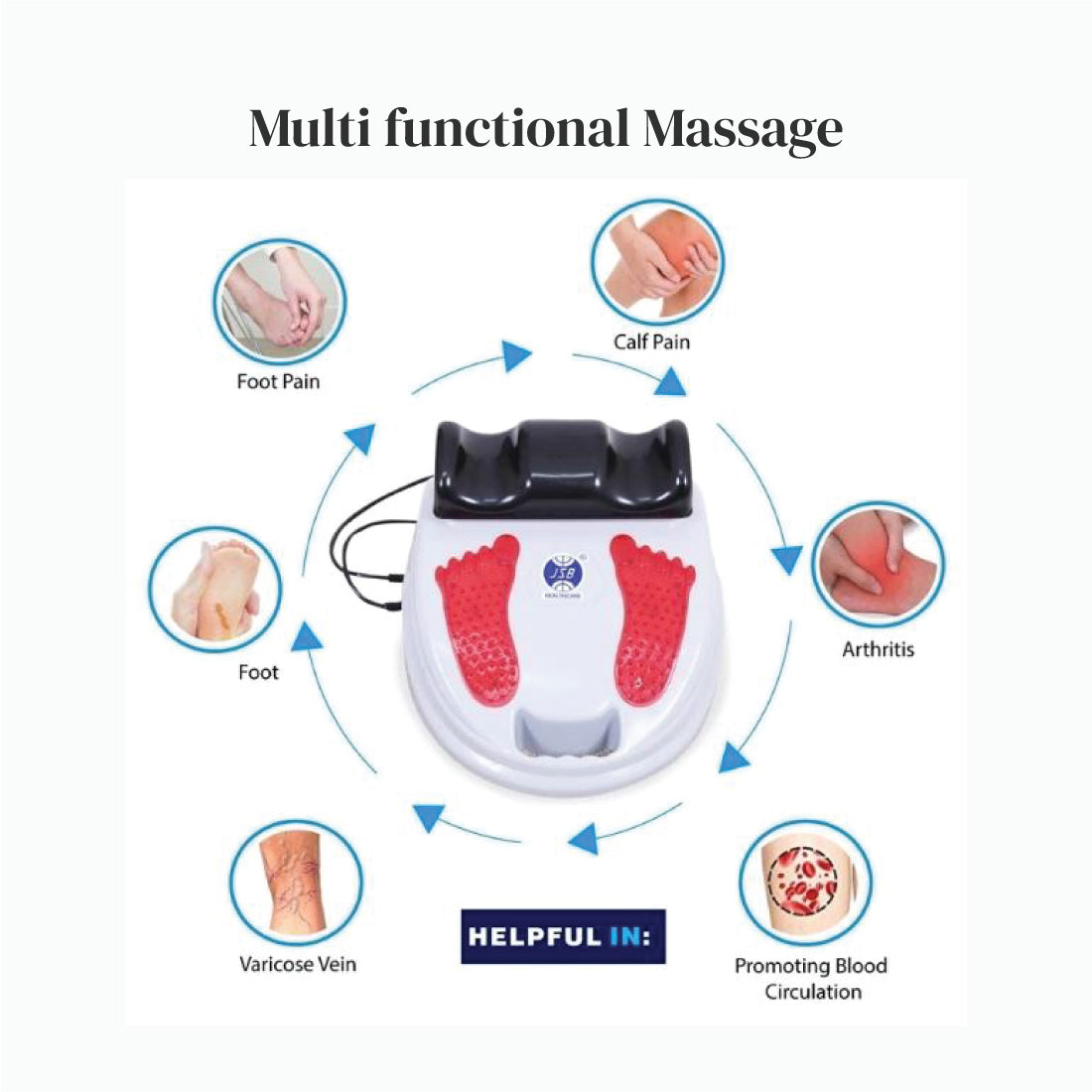 full body exercise machine jsb ex02 use foot massage
