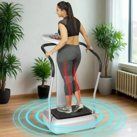 Crazy Fit Massager Full Body Vibration Machine Workout for Home & Gym - 99 Speed Levels - Suitable for All Ages - for Weight Loss & Calorie Burning JSB HF14