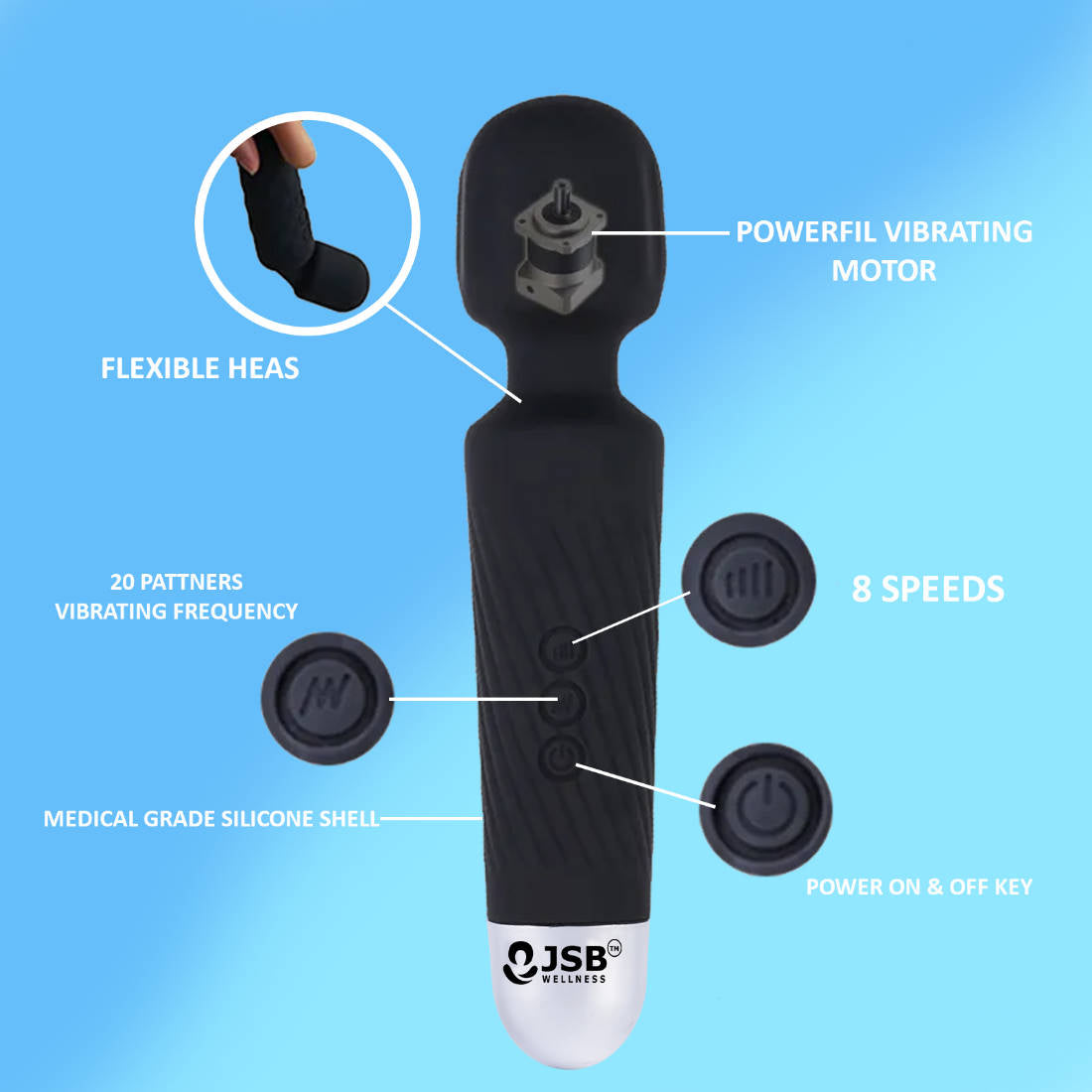Massage Wand Personal Body Massager India | Buy JSB HF56 Pro Online Massage Wand Personal Body Massager India | Buy JSB HF56 Pro Online