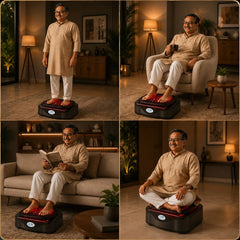 how to use Blood Circulation Machine with Metal, Copper, Infrared, Acupressure Massager