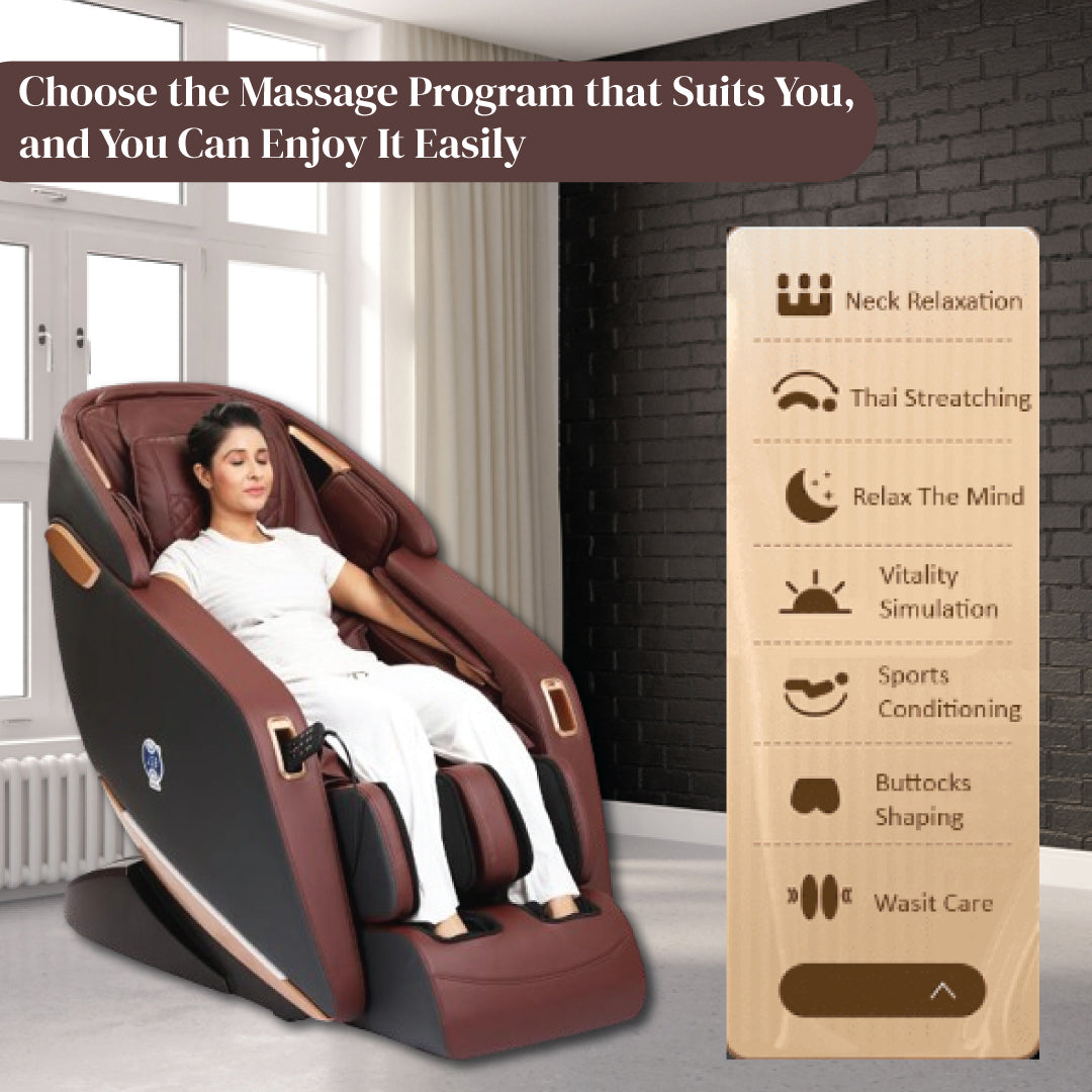 Zero Gravity Massage Chair 3D+ JSB MZ24 (Brown-Black)