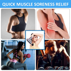 JSB Body Massager Gun Handheld for Pain Relief in Full Body, Neck, Back, Leg & Foot Pain (Black)