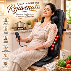Neck and Back Massager with Shiatsu 3D Neck Massage, Heat with Remote Control for Back Pain Relief JSB HF154