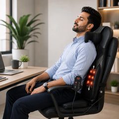 Neck and Back Massager with Shiatsu 3D Neck Massage, Heat with Remote Control for Back Pain Relief JSB HF154