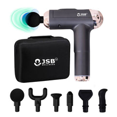 JSB Body Massager Gun Handheld for Pain Relief in Full Body, Neck, Back, Leg & Foot Pain (Black)