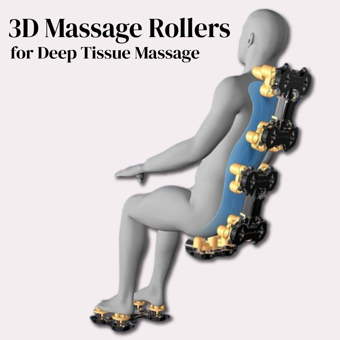 Massage Sofa Chair with 3D massage rollers
