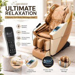 Massage Chair Heavy Duty Zero Gravity JSB MZ27 for Home Customizable with Heating Music Bluetooth