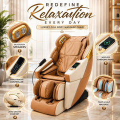 Massage Chair Heavy Duty Zero Gravity JSB MZ27 for Home Customizable with Heating Music Bluetooth