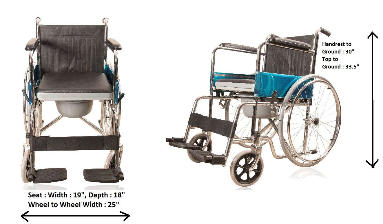 commode wheelchair foldable jsb w02