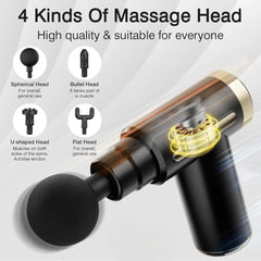 Mini Massage Gun Deep Tissue Muscle Massager Compact Deep Tissue Massager - Full Body Pain Relief - With Attachments - For Neck, Shoulder, Back, Foot - Cordless JSB HF114