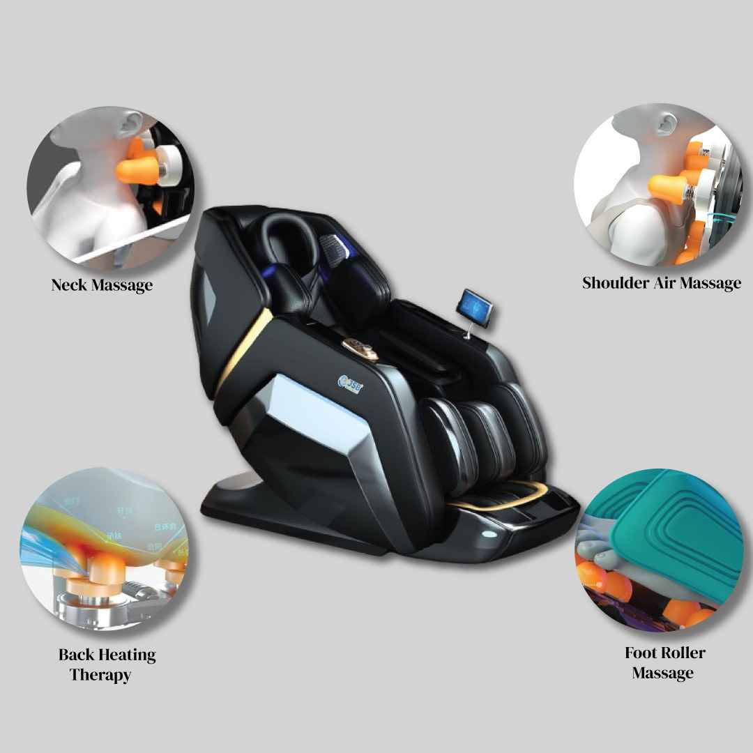4D Massage Chair for neck shoulder back and foot