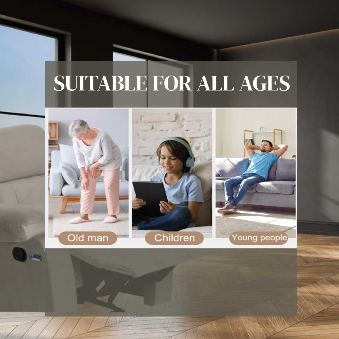 sofa suitable for all ages