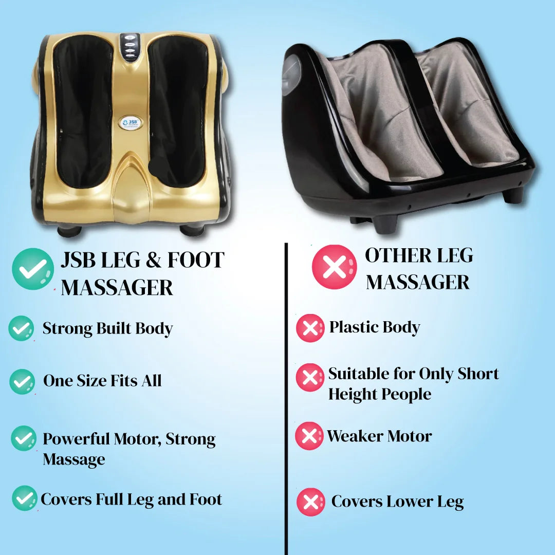 which is the best leg massage machine JSB Leg Massager VS Others