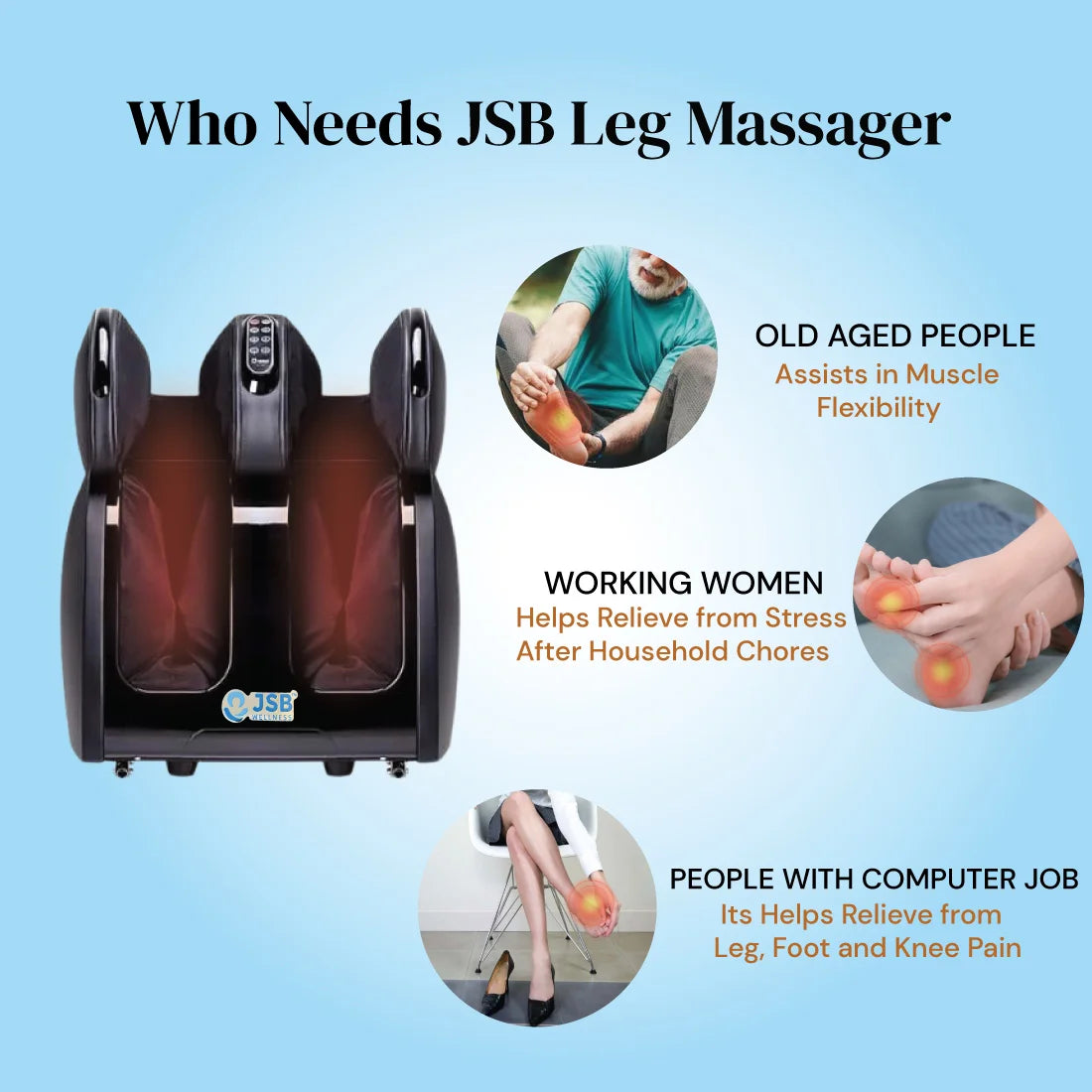 Who needs jsb leg massager