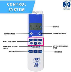 Nerve Stimulation Electronic Pulse Massager JSB HF61 for Pain Relief   (White, Blue) - JSB Healthcare 